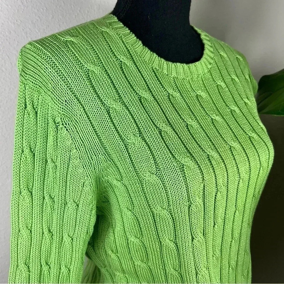 Brooks Brothers Women’s Cable Crewneck Sweater world's finest Supima Cotton - Picture 7 of 11